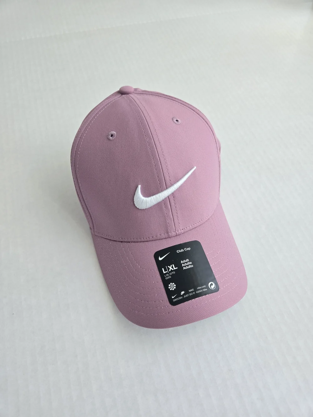 Nike Pink Drifit White Swoosh Club Cap - Adult Size L / XL - NEW